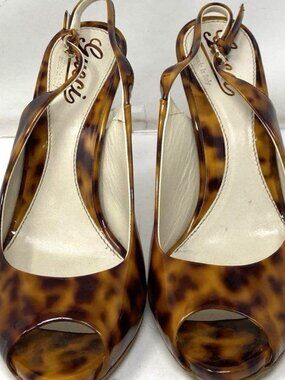 Women Gucci Open Toe Slingback Heels